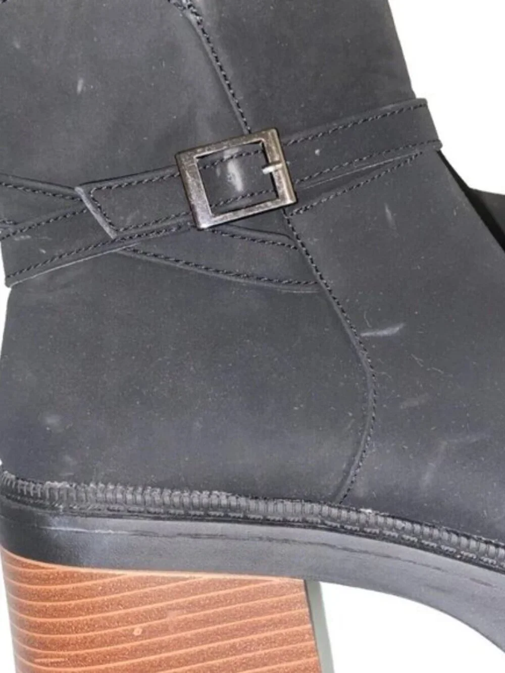 Bamboo Affirm Lug Sole Bootie Women's Boot Black Size 10
